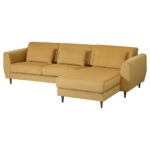SLATORP Divano a 3 posti con chaise-longue - Hakebo ambra