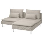 SÖDERHAMN Divano a 2 posti con chaise-longue - Fridtuna beige chiaro