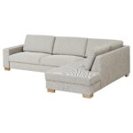 SÖRVALLEN Divano angolare a 4 posti - terminale aperto, destro/Viarp beige/marrone