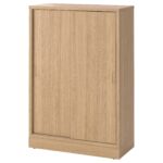 TONSTAD Mobile con ante scorrevoli - impiallacciatura di rovere 82x37x120 cm