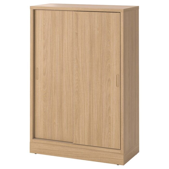 TONSTAD Mobile con ante scorrevoli - impiallacciatura di rovere 82x37x120 cm