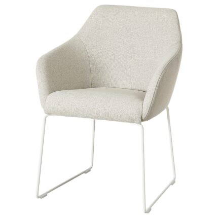 TOSSBERG Sedia - metallo bianco/Gunnared beige
