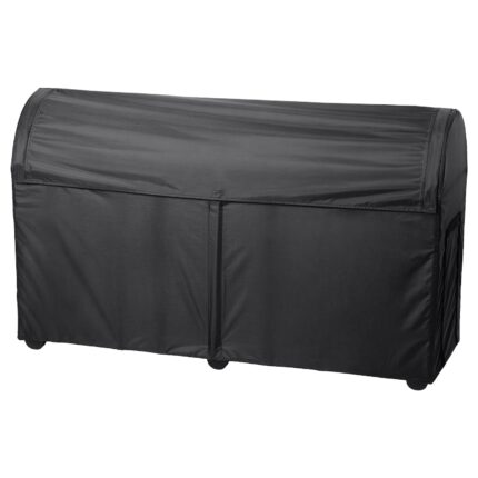 TOSTERÖ Contenitore, da esterno - nero 129x44x79 cm