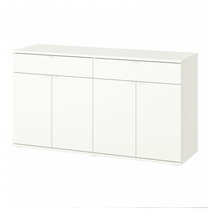 VIHALS Buffet - bianco 140x37x75 cm