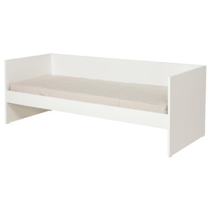 VIHALS Letto divano con 1 materasso - bianco/Vannareid extra rigido 80x200 cm