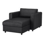 VIMLE Chaise-longue - Grann/Bomstad nero