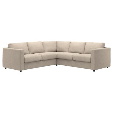 VIMLE Divano angolare a 4 posti - Hillared beige