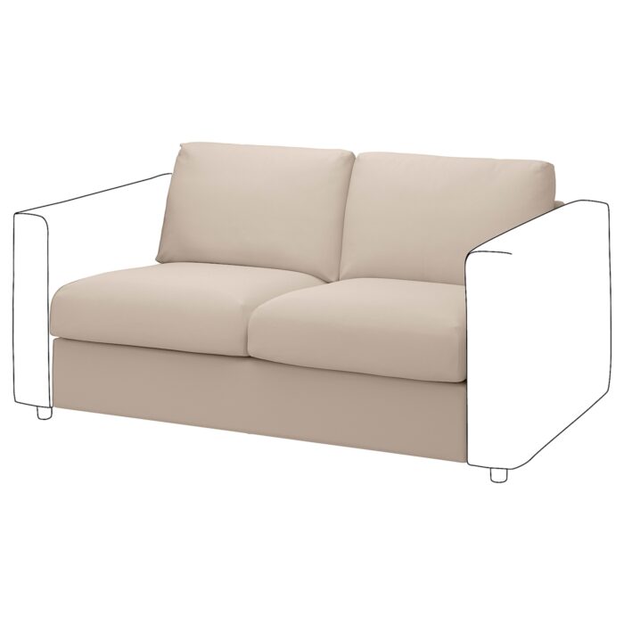 VIMLE Elemento a 2 posti - Hallarp beige