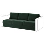 VIMLE Elemento a 3 posti - Djuparp verde scuro