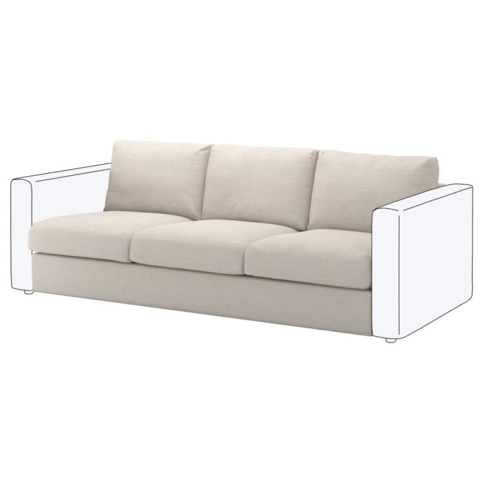VIMLE Elemento a 3 posti - Gunnared beige