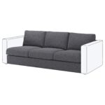 VIMLE Elemento a 3 posti - Gunnared grigio fumo