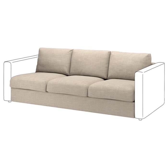 VIMLE Elemento a 3 posti - Hillared beige