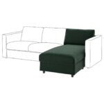VIMLE Elemento chaise-longue - Djuparp verde scuro