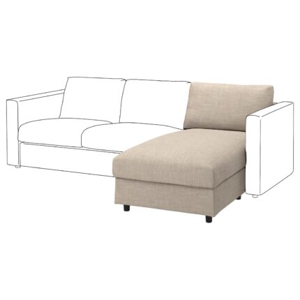 VIMLE Elemento chaise-longue - Hillared beige